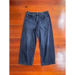 AG Hattie High Rise Barrel Jeans Dark Wash Japanese Denim 31
